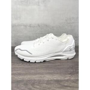 Under Armour HOVR Sonic 6 Womens 10.5 Running Shoe White Grey 3026128-101 Train